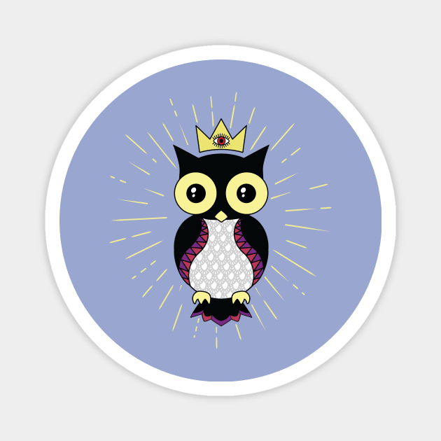 All seeing owl Magnet by Laura_Nagel